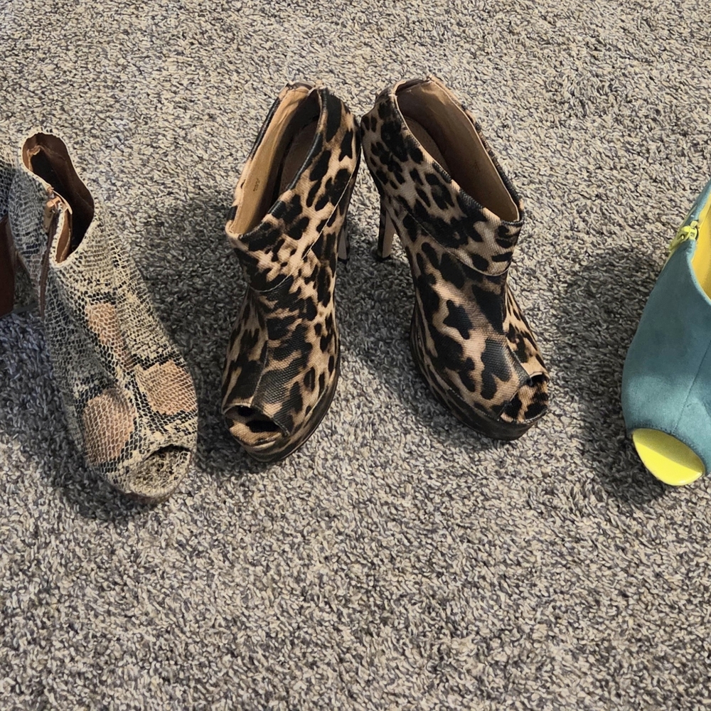 Leopard Print Ankle Booties